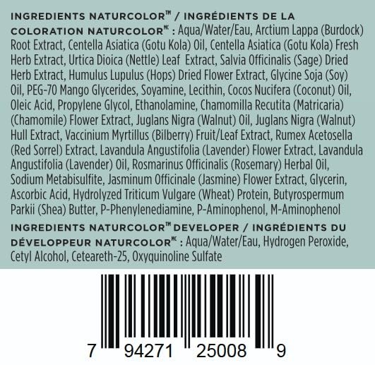 Naturcolor Teinture Capillaire Blonde Curcuma 4 Fl Oz sur cheveux