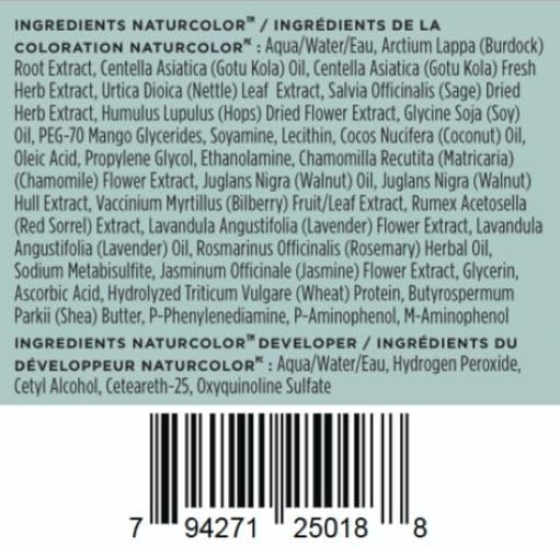 Naturcolor Teinture Capillaire Cola 4 Fl Oz packaging sur fond blanc