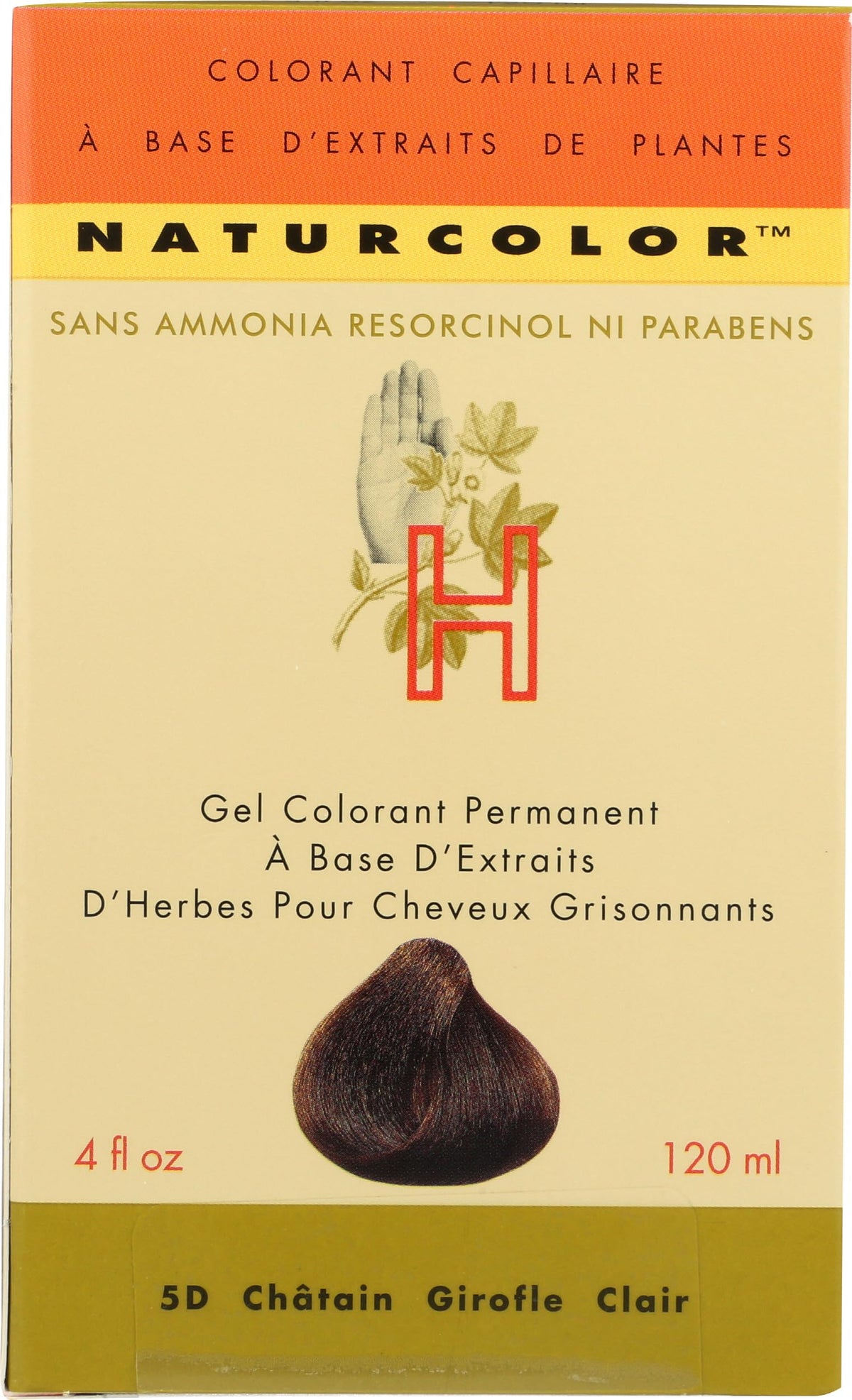 Naturcolor Teinture Cheveux 5D Châtaigne Clair 118 ml arrière