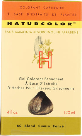 Naturcolor Teinture Cheveux Blonde Carvi Foncé 4 Fl Oz à côté d'un pinceau d'application