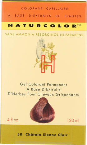 Naturcolor Teinture Cheveux Châtaigne Clair 5R packaging