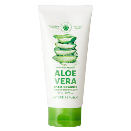 Nature Republic Nettoyant Moussant Doux à l'Aloe Vera 181g vue de face