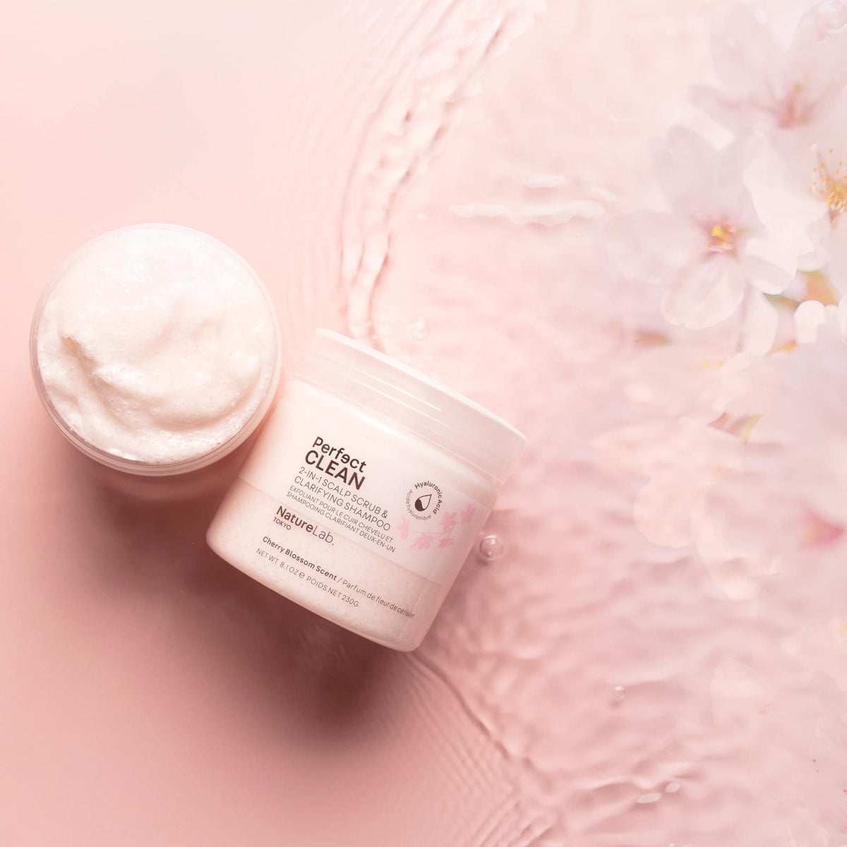 NATURELAB. TOKYO Perfect Clean Scalp Scrub 8,1 oz utilisation sur cheveux