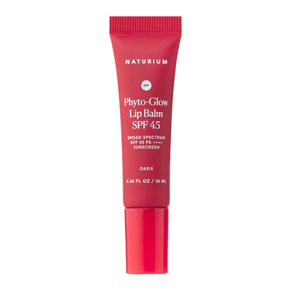 Naturium Baume à Lèvres Phyto-Glow SPF 45 couleur Oasis, packaging avant