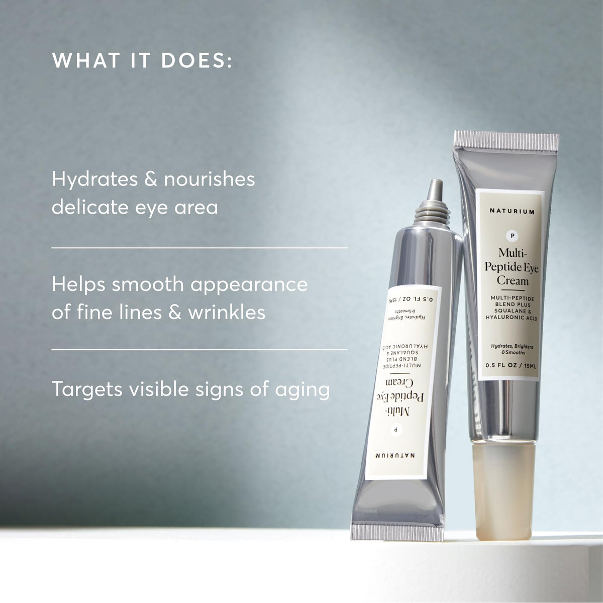 Naturium crème contour des yeux multi-peptides texture proche