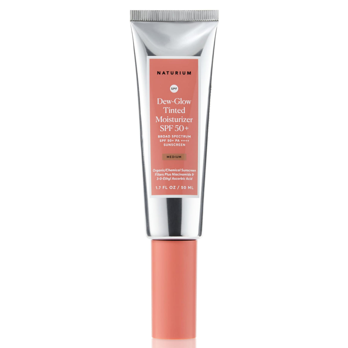 Naturium Crème Hydratante Teintée SPF 50+ Medium 80g vue de face