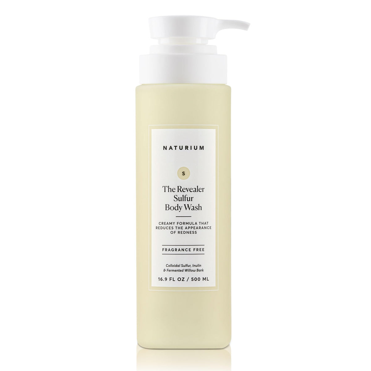 Naturium Gel Douche Clarifiant 500 mL avec Soufre et Avoine, vue avant
