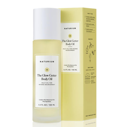Naturium Huile Corporelle Nourrissante 100 ml vue avant avec étiquette