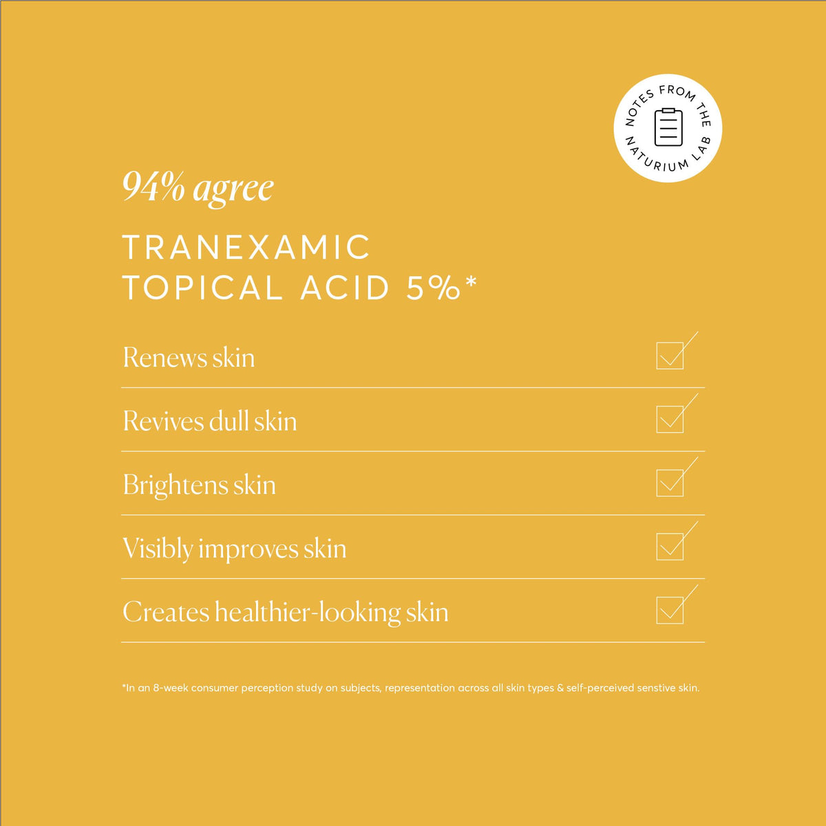 Naturium Sérum Acide Tranexamique 5% application sur le visage