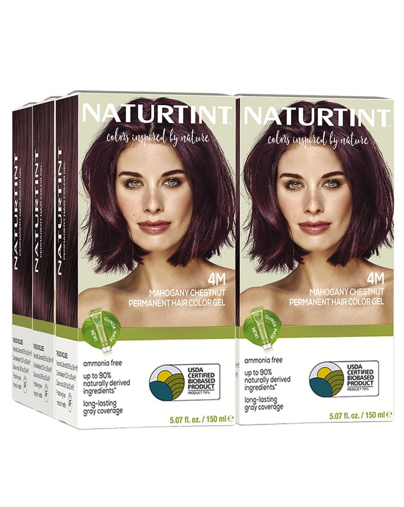 Naturtint 4M Châtaigne Acajou Coloration Permanente Pack de 6