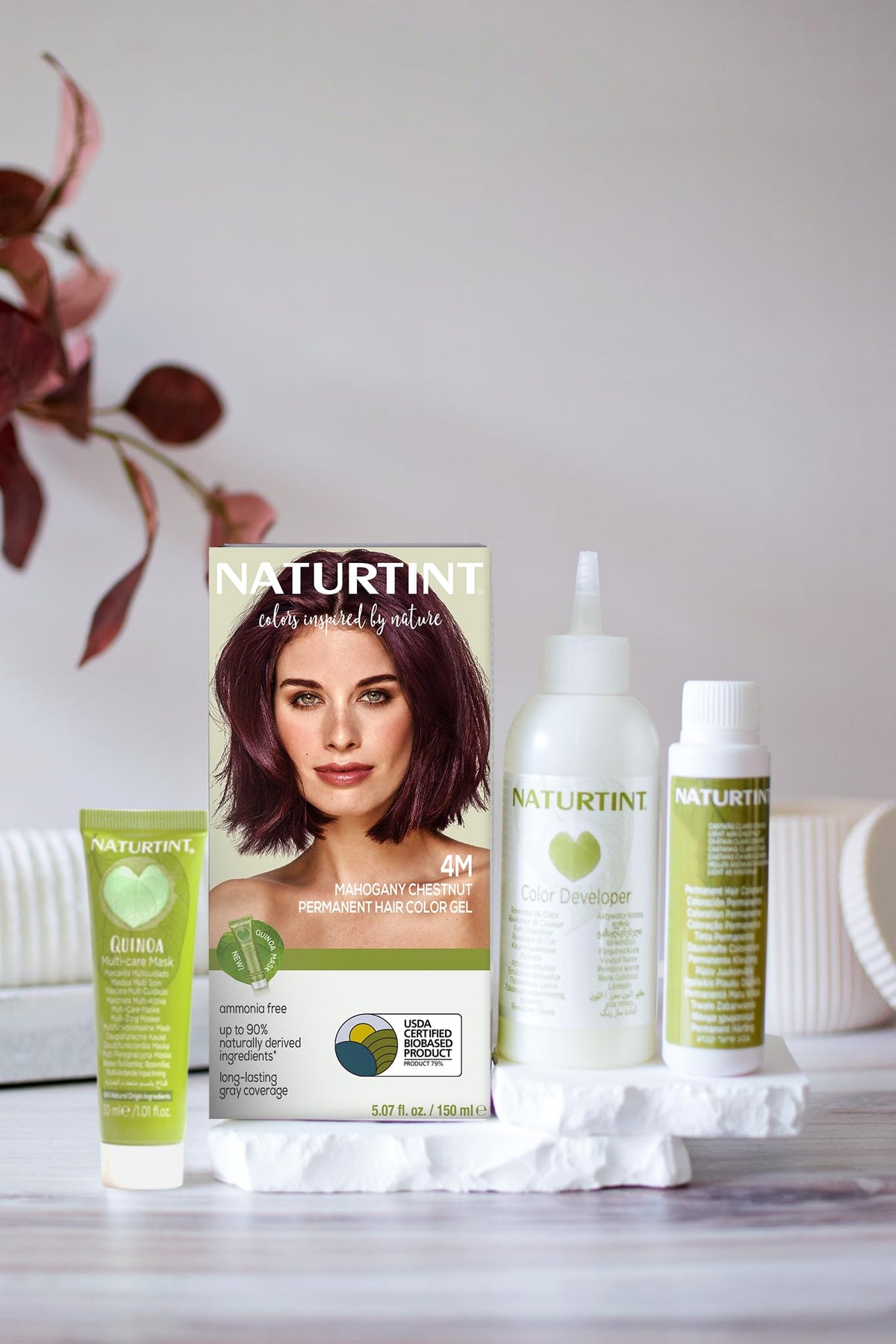 Naturtint 4M Châtaigne Acajou Contenu et Application