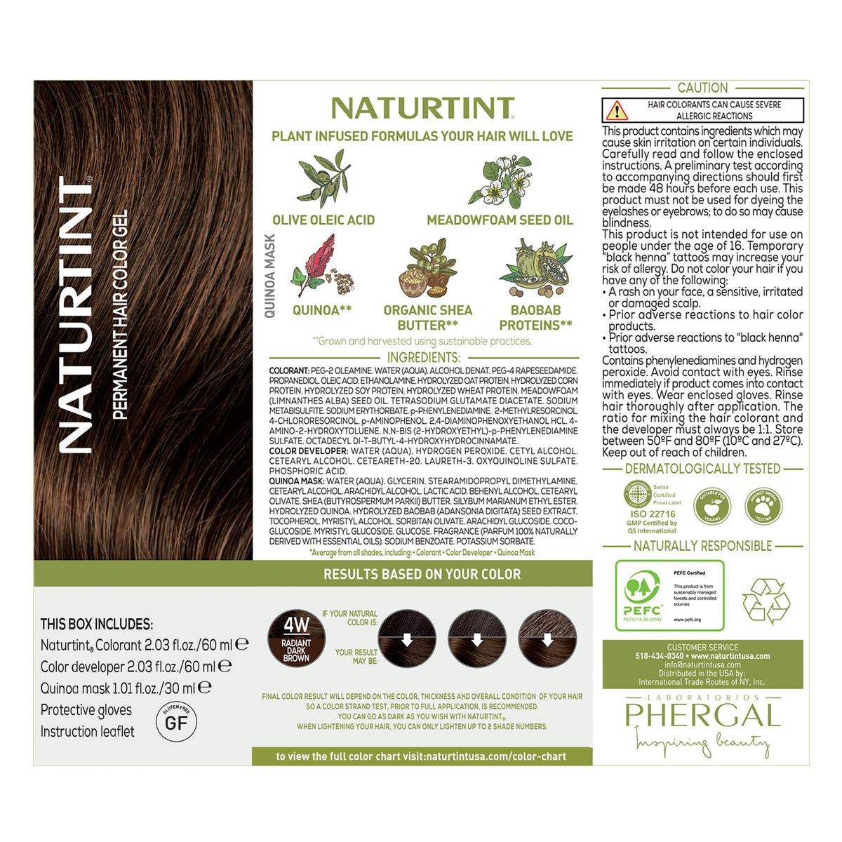 Naturtint 4W Châtain Foncé application facile à domicile