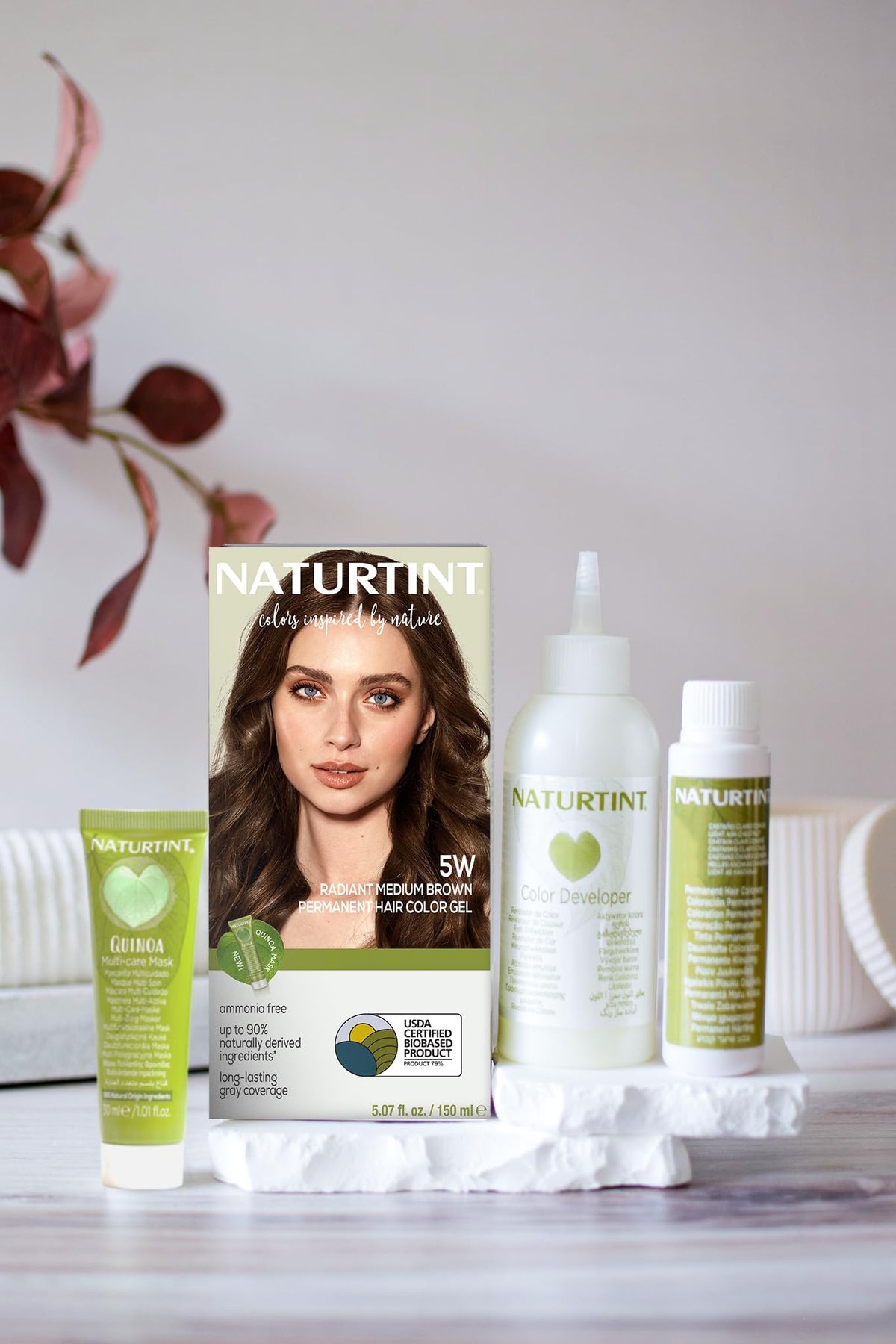 Naturtint 5W Brun Moyen Coloration Permanente 204g vue de dos
