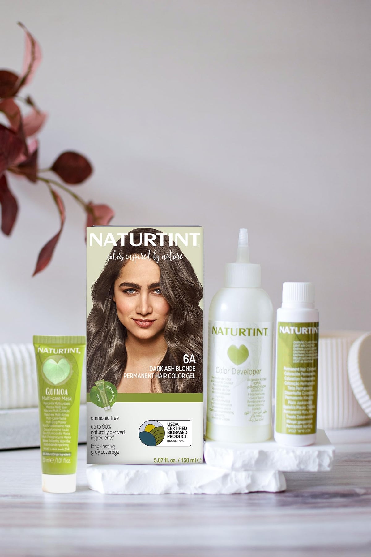 Naturtint 6A Blonde Cendré, vue arrière avec ingrédients