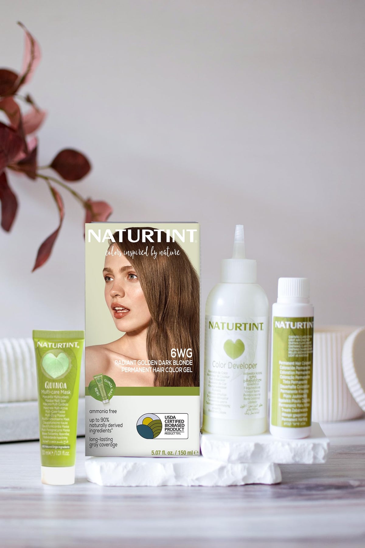 Naturtint 6WG - application de la coloration sur des cheveux