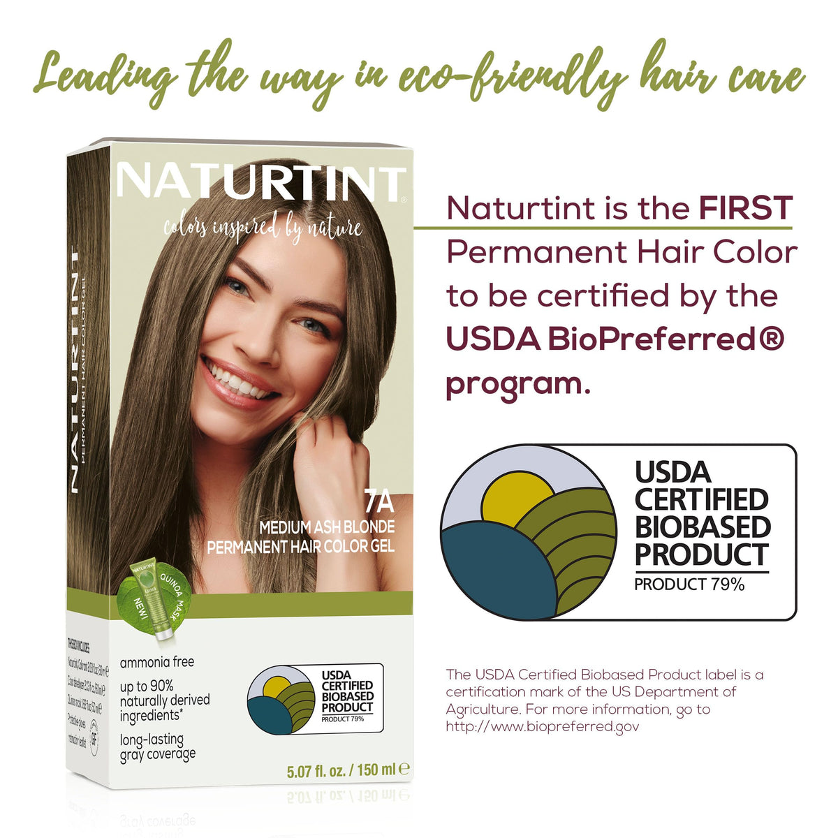 Naturtint 7A Blond Cendré application facile sur cheveux