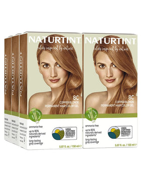 Naturtint 8C Blond Cuivré Coloration Capillaire Permanente, avant application