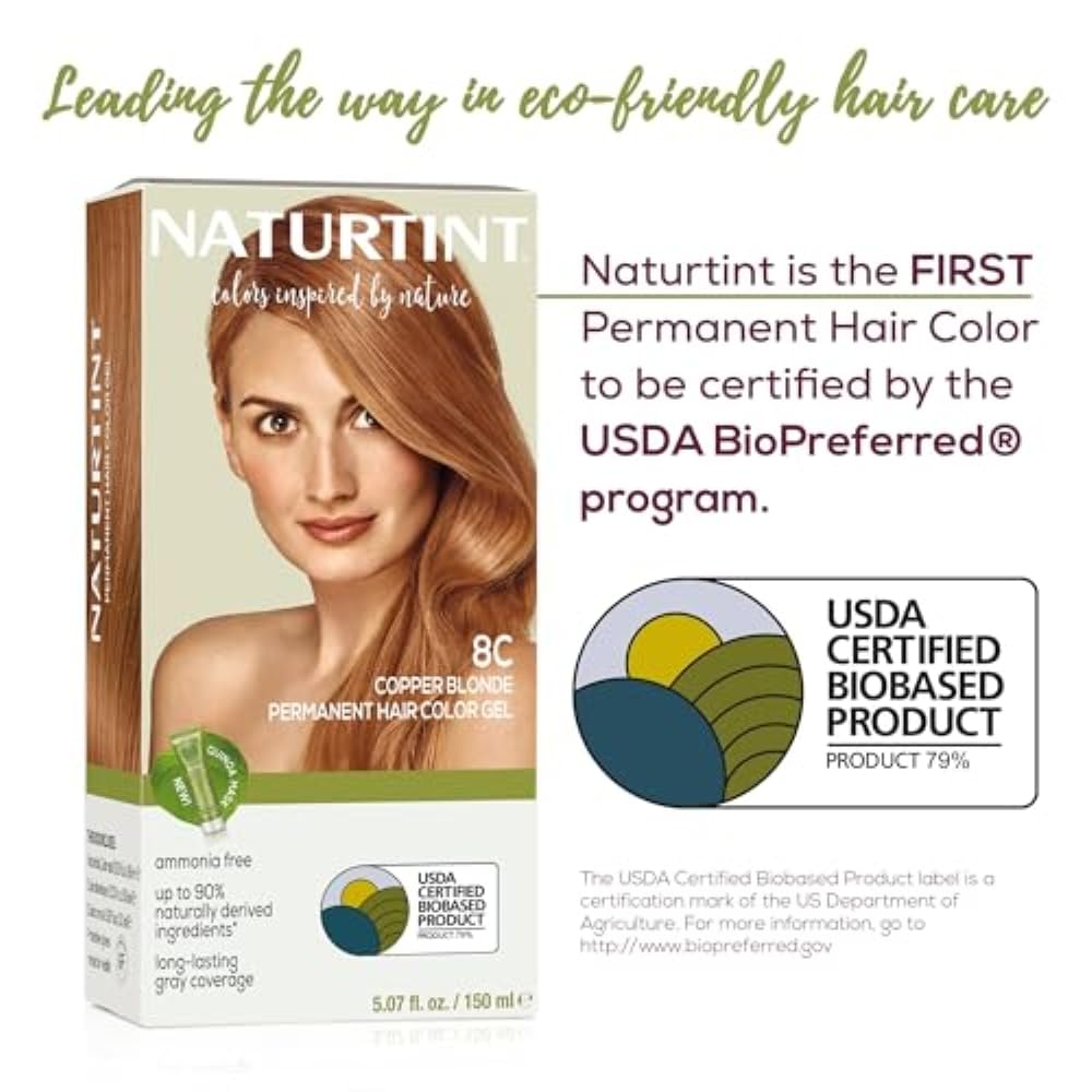 Naturtint 8C Cuivre Blond application facile sans désordre