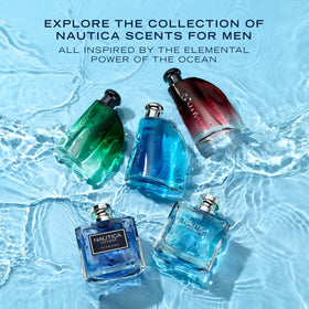 Nautica Voyage Intense Eau de Toilette sur fond blanc