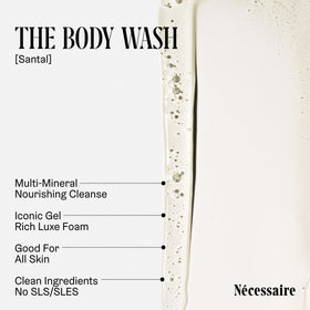 Nécessaire gel douche Santal 671g en bouteille avec pompe