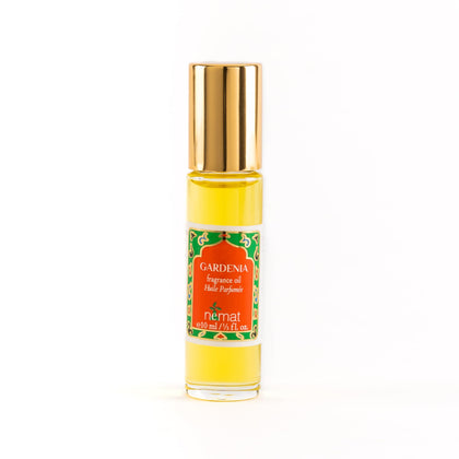 Nemat Gardenia Huile Parfumée Roll-On 10 ml vue avant avec bouteille en verre
