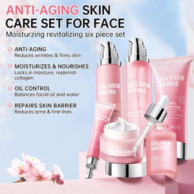 Nettoyant du set de soins de la peau Sakura, texture légère