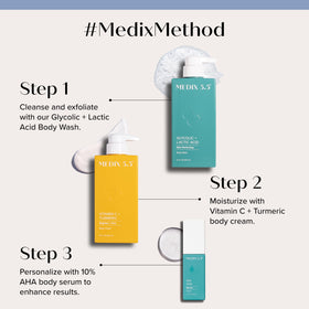 Nettoyant exfoliant à l'AHA Medix 5.5 en flacon