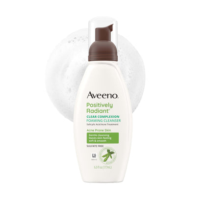 Nettoyant moussant Aveeno Éclat Peau Claire 159g avant