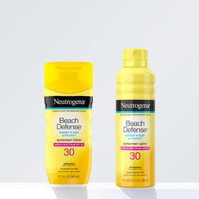 Neutrogena Crème Solaire Beach Defense en situation de baignade