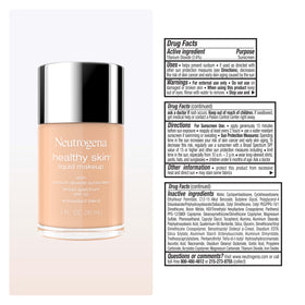 Neutrogena Fond de Teint Liquide Healthy Skin en usage quotidien