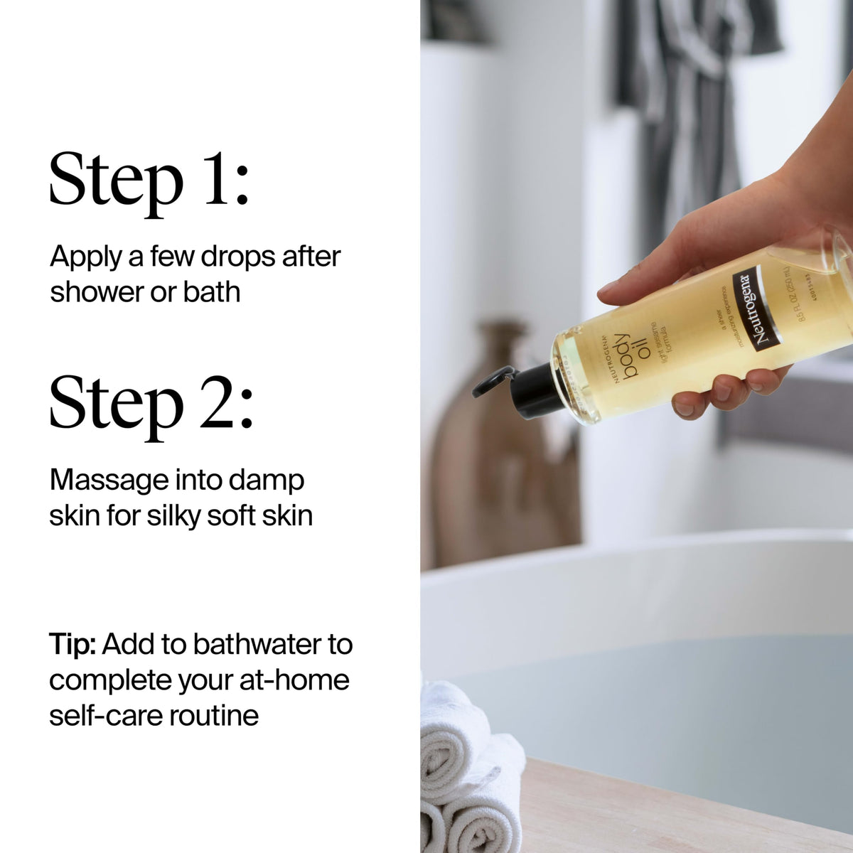 Neutrogena Huile Corporelle Légère avec fleurs