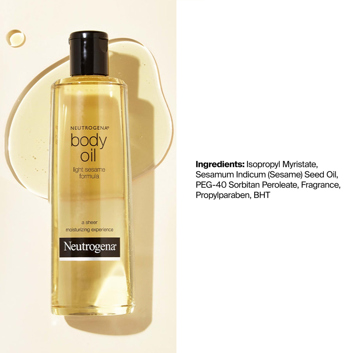 Neutrogena Huile Corporelle Légère et accessoires de bain