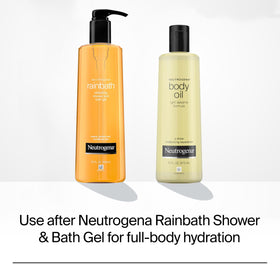 Neutrogena Huile Corporelle Légère sur serviette