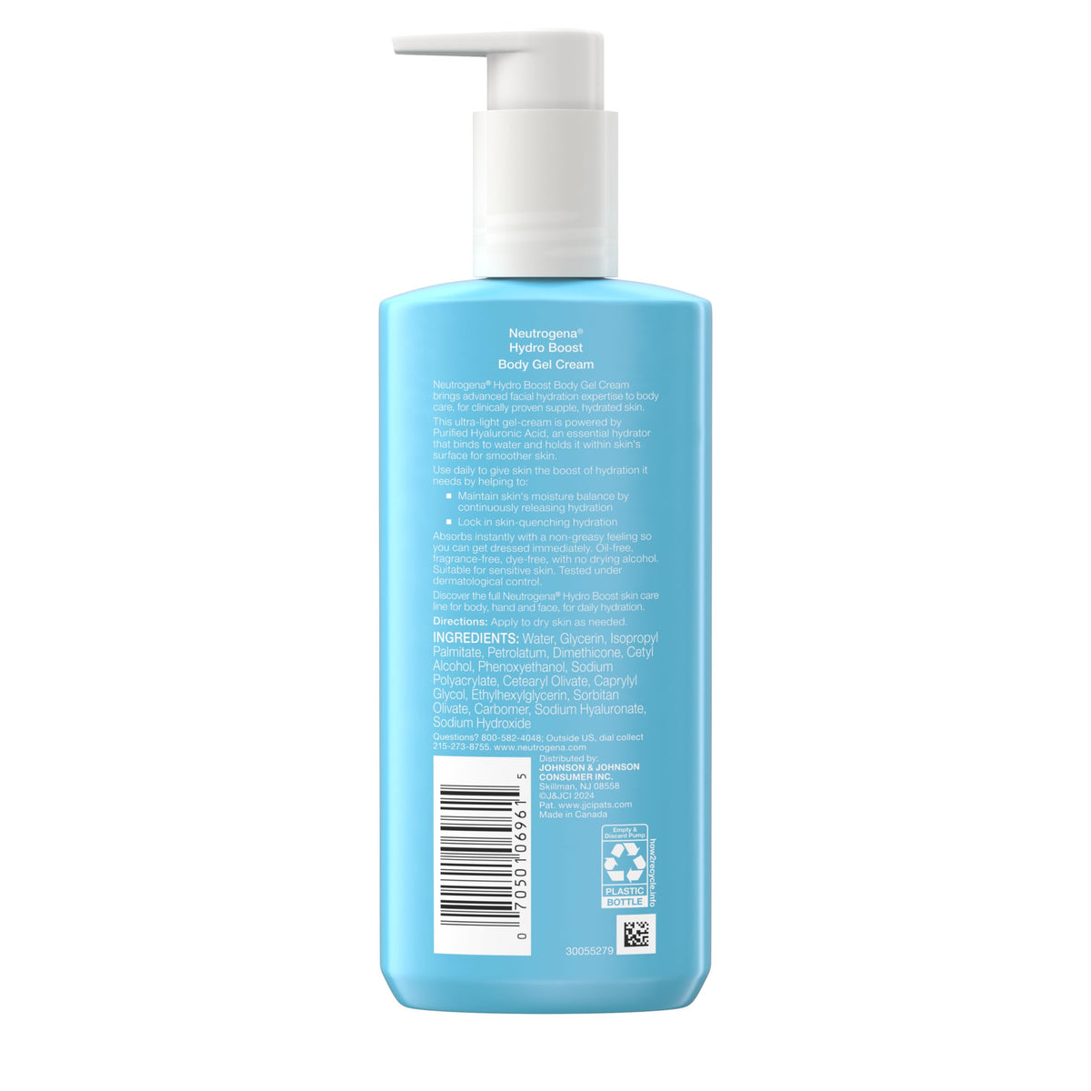 Neutrogena Hydro support Crème Gel Corps 284g avec acide hyaluronique