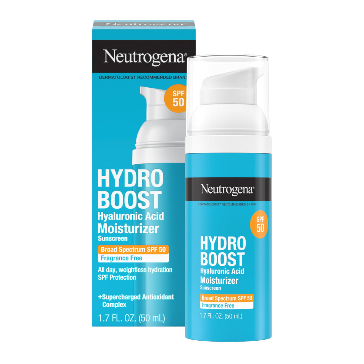Neutrogena Hydro support Crème Hydratante Visage SPF 50 50ml vue avant
