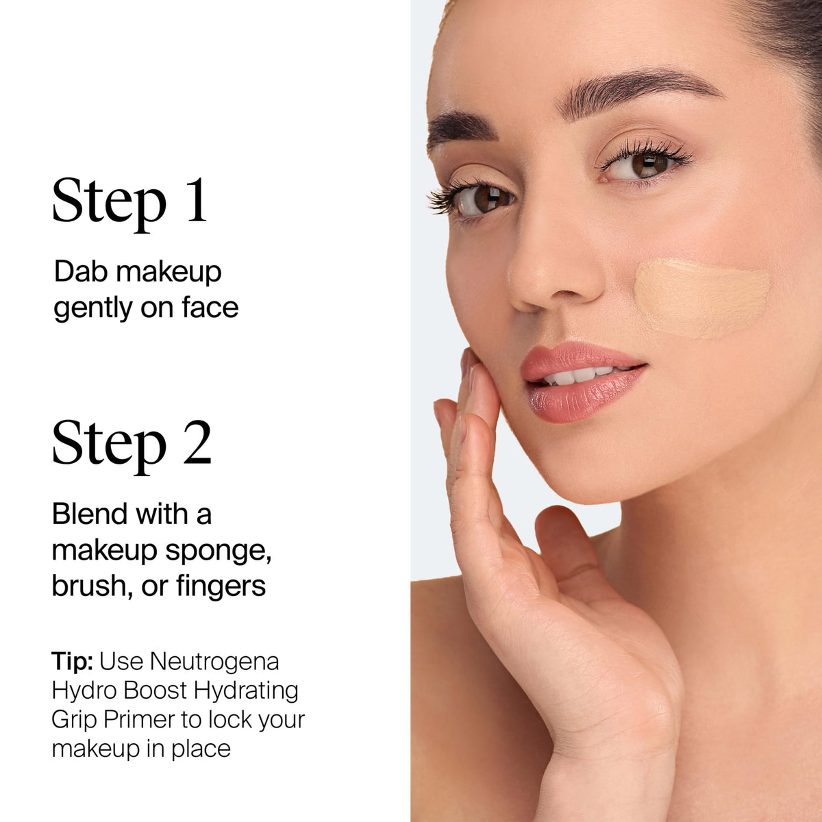 Neutrogena Hydro support Fond de Teint avec échantillons de teintes