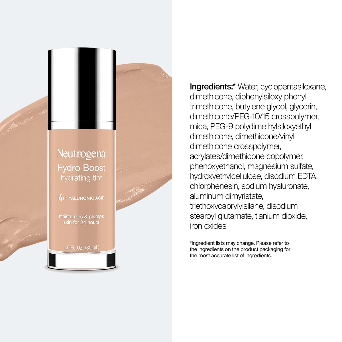 Neutrogena Hydro support Tinte Hydratant dans une trousse de maquillage