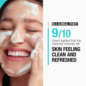 Neutrogena Nettoyant Visage Crème en Mousse - application sur le visage