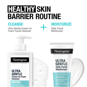 Neutrogena Nettoyant Visage Crème en Mousse - produit sur un fond neutre