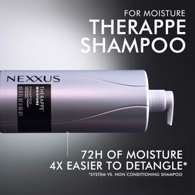Nexxus Shampoo Therapee 1L affiché avec d'autres produits de beauté