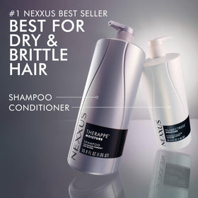 Nexxus Shampoo Therapee 1L avec mousse sur les cheveux