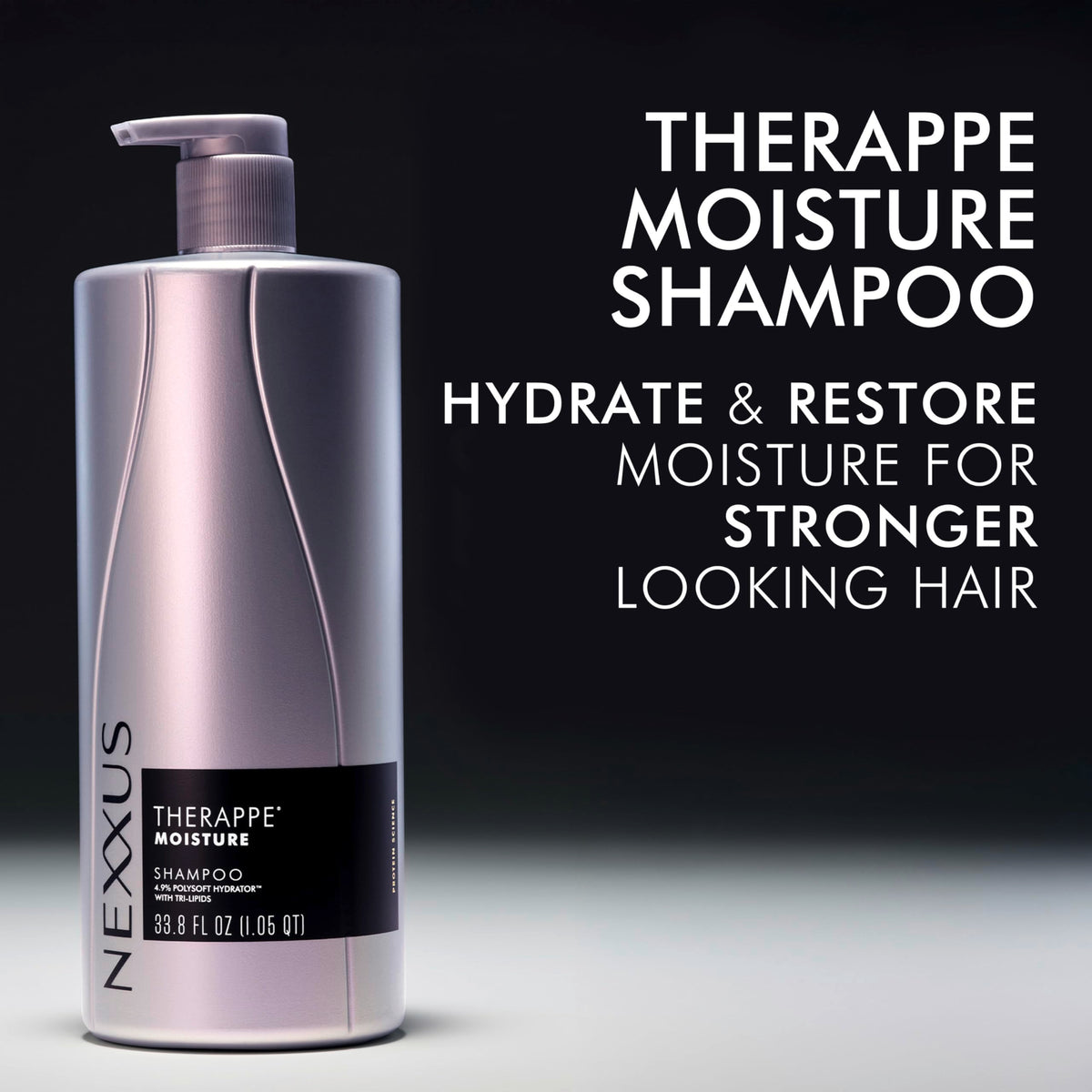 Nexxus Shampoo Therapee 1L en gros plan sur le flacon