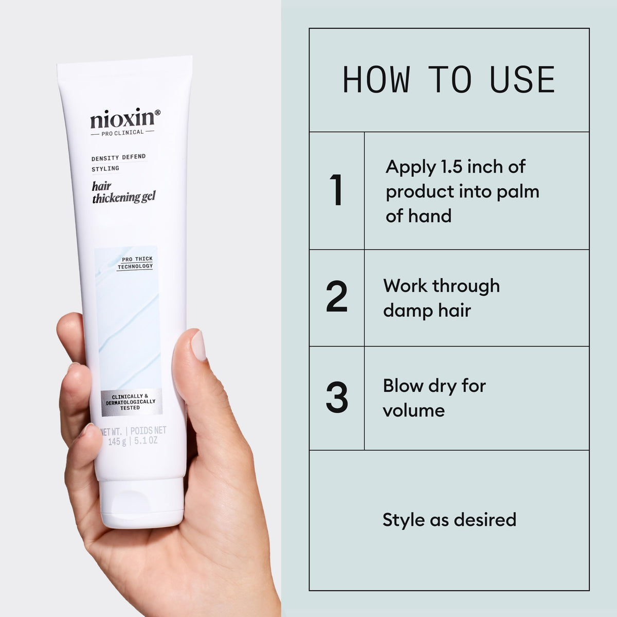 NIOXIN Gel Épaississant Density Defend 159g packaging