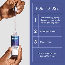 NIOXIN Sérum de Nuit 136g posé sur une surface plane