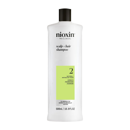 NIOXIN Shampoo Système 2 550g vue avant avec étiquette