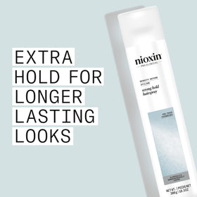 NIOXIN spray fixatif fort 372g côté avec étiquette