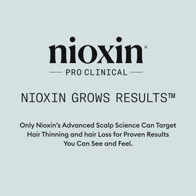 NIOXIN spray fixatif fort 372g en mains avec cheveux coiffés