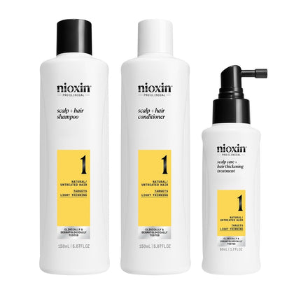 NIOXIN Système 1 kit de traitement épaississant pour cheveux naturels