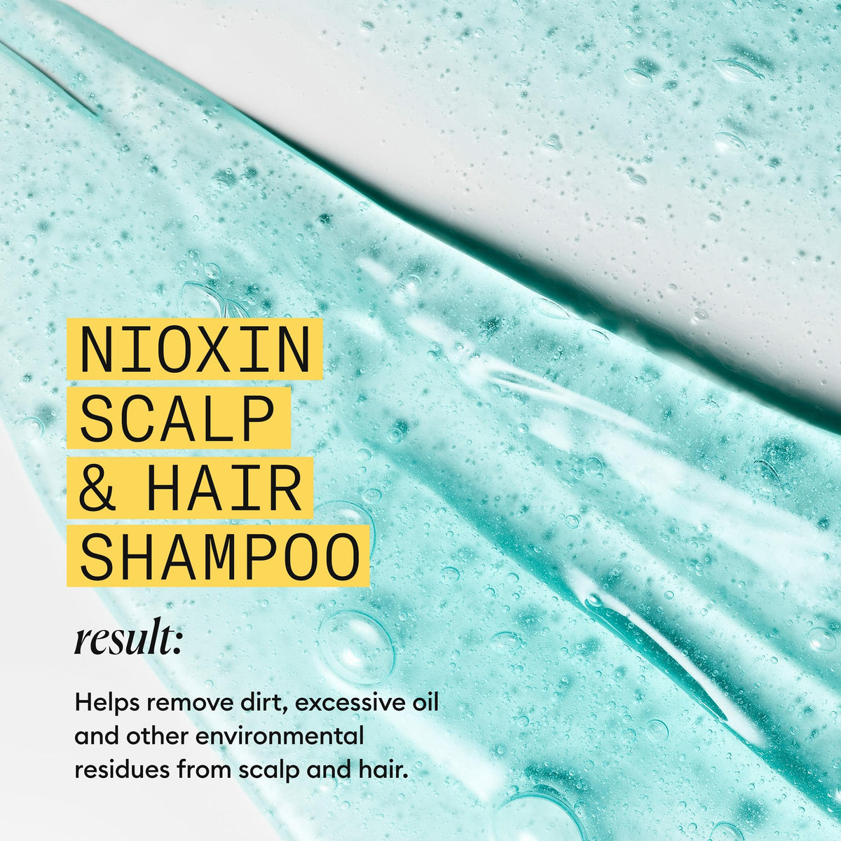 NIOXIN Système 1 Shampooing en utilisation sur cheveux