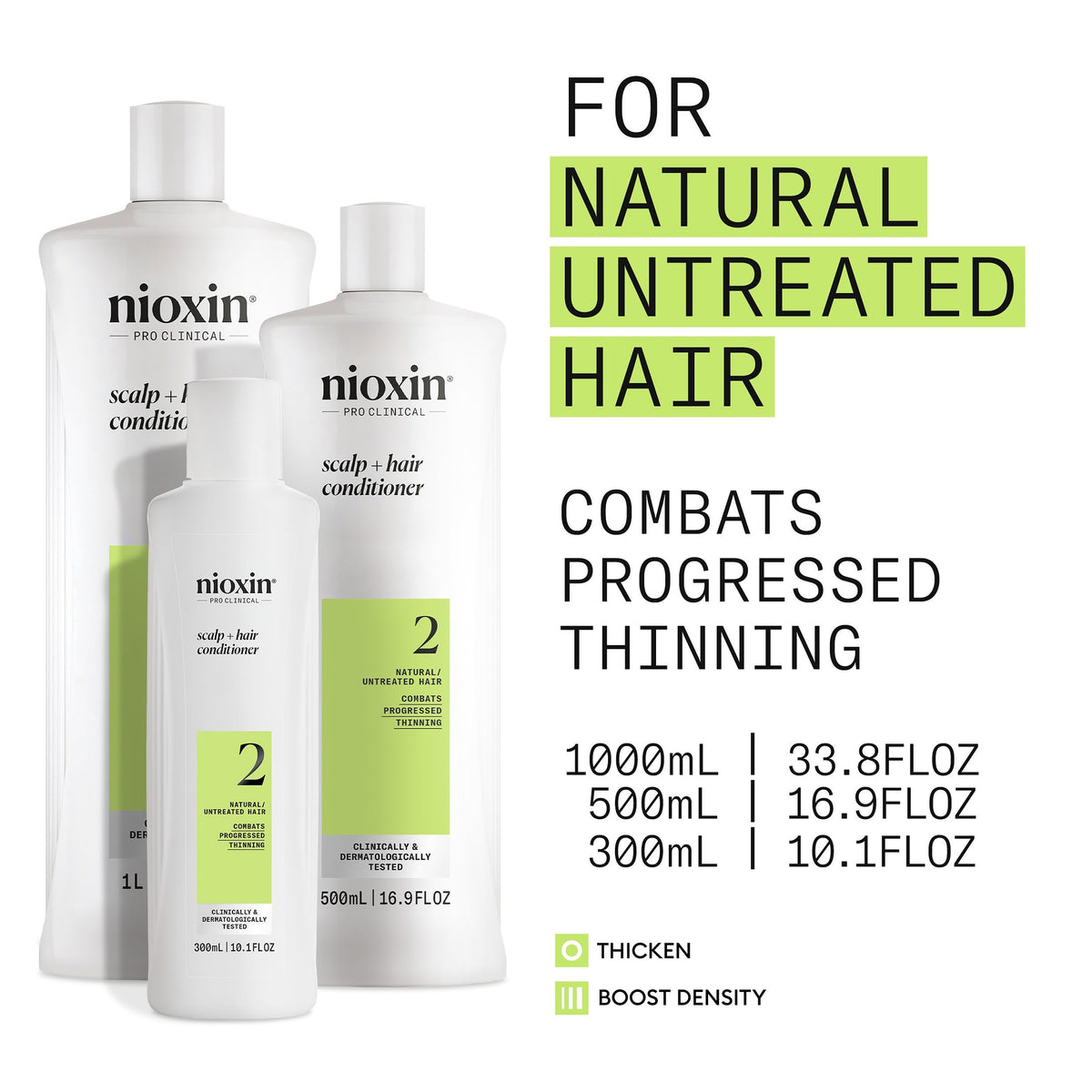 NIOXIN Système 2 après-shampooing 558g côté avec bouchon